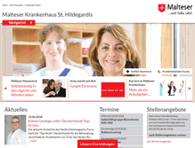 Tablet Screenshot of malteser-krankenhaus-koeln.de